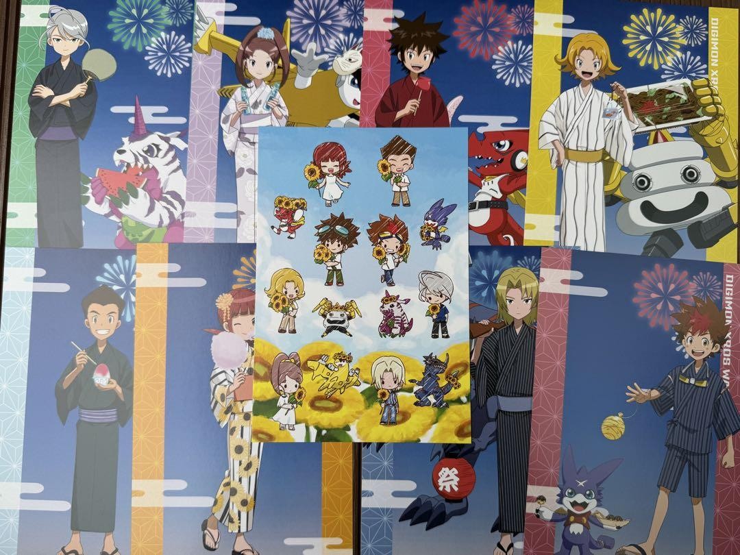 デジモン　クロスウォーズ　ポストカード　セット　9種コンプリート Digimon Cross Wars Postcard Set 9 Complete Includes Bonus