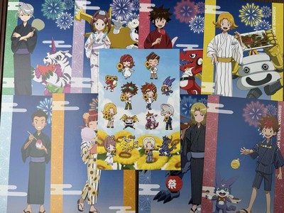 デジモン　クロスウォーズ　ポストカード　セット　9種コンプリート Digimon Cross Wars Postcard Set 9 Complete Includes Bonus