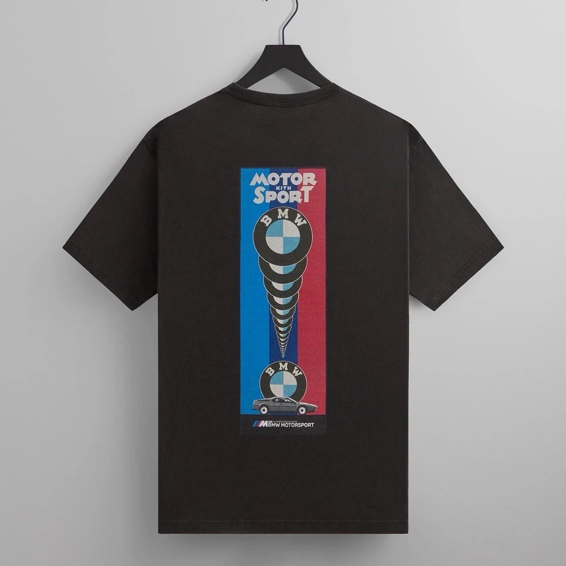 Kith for BMW Classic Motorsport Vintage Tee Black T-Shirt Men's