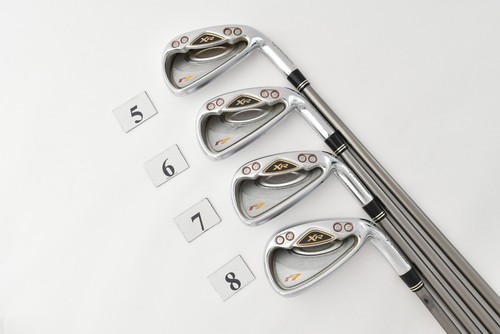 8Pcs TaylorMade r7 XR Iron Set 5-6-7-8-9-PW-AW-SW REAX 50 Stiff RH Golf Clubs - Picture 4 of 16