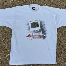 Vintage 90s Chartmasters The Presentation People Godzilla T Shirt Size XL