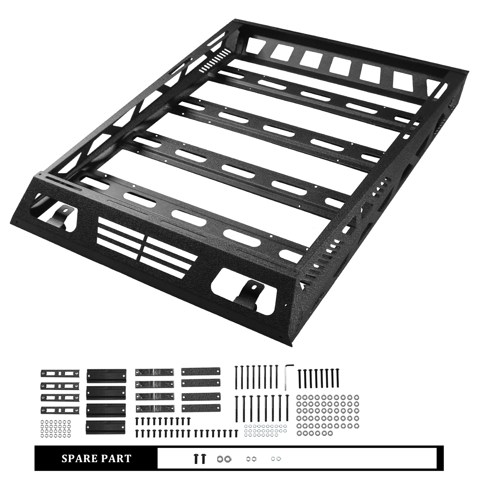 57x43'' Universal Roof Rack Heavy Duty Steel Cargo Top Luggage Carrier Basket