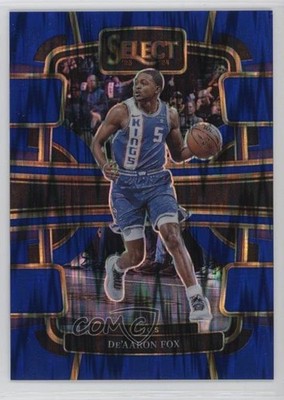2023-24 Panini Select Concourse Blue Flash Prizm 78/99 De'Aaron Fox #49 13i3