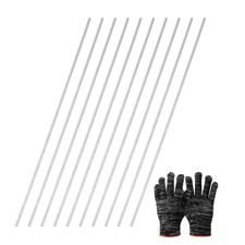 30 Pcs 6061 Aluminum Rod 5/64"(2mm) Dia 8"(204mm) Long, Silver Tone