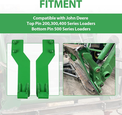 Tractor Loader Quick Tach Weld on Mounting Brackets with John Deere Tractor Load