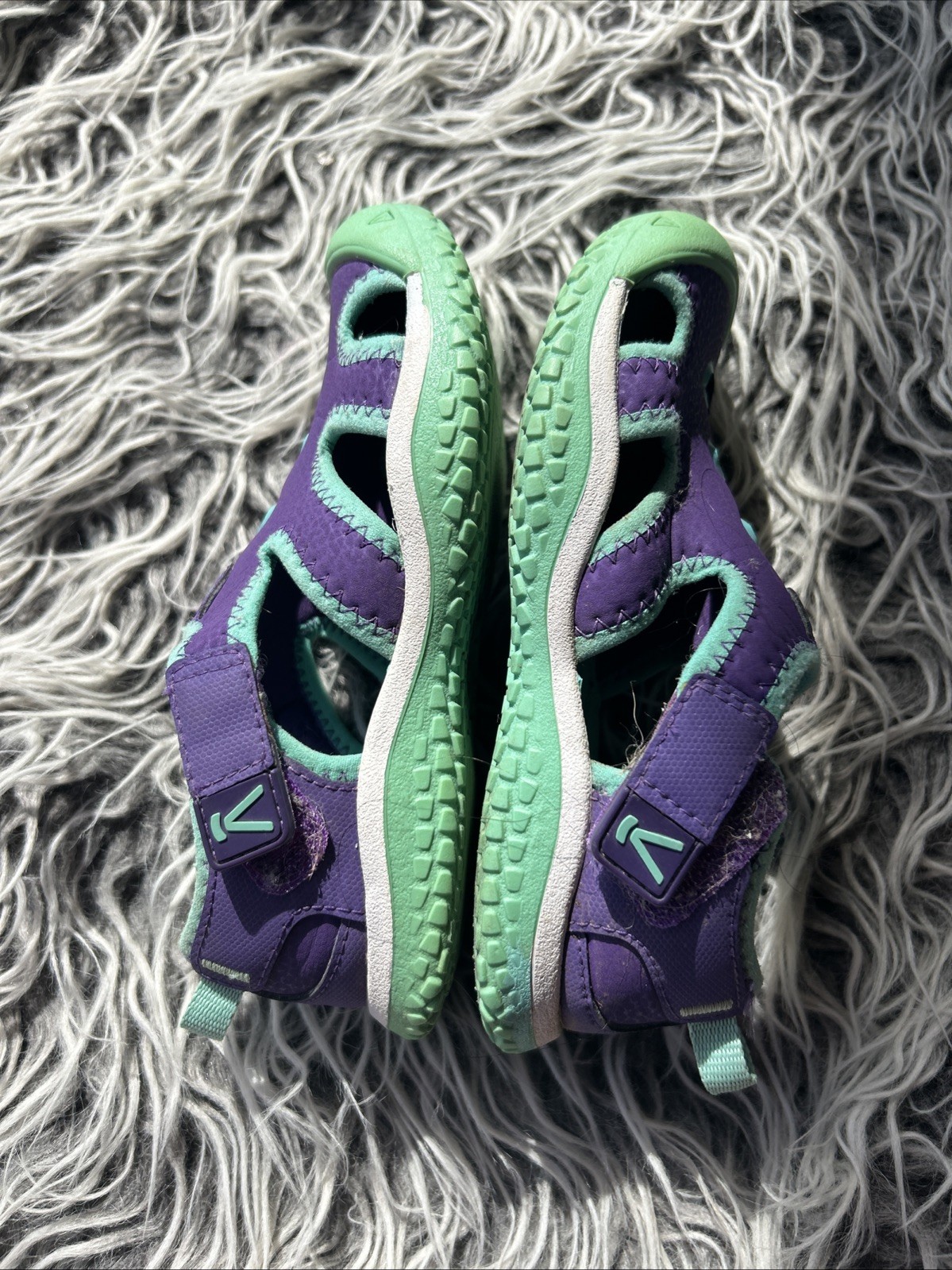 Scarpe da acqua Keen Stingray Royal Purple Aqua per bambini e ragazze taglia 12