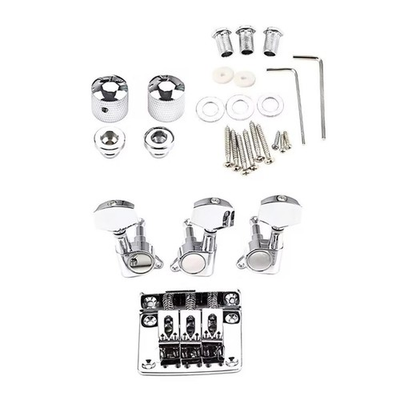 #ad 3 String Guitar Repair Kit Bridge Assembly Wrenches Screws Washers Spare $25.04