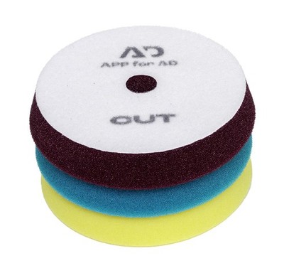 APP for AD 80144 SET - Set offenzelliger Polierschwämme, 2CUT/2POLISH/2FINISH, 1