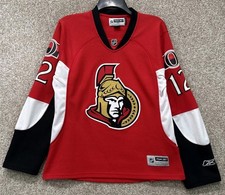 Reebok NHL Womens Size Medium Ottawa Senators Mike Fisher #12 Red Hockey Jersey