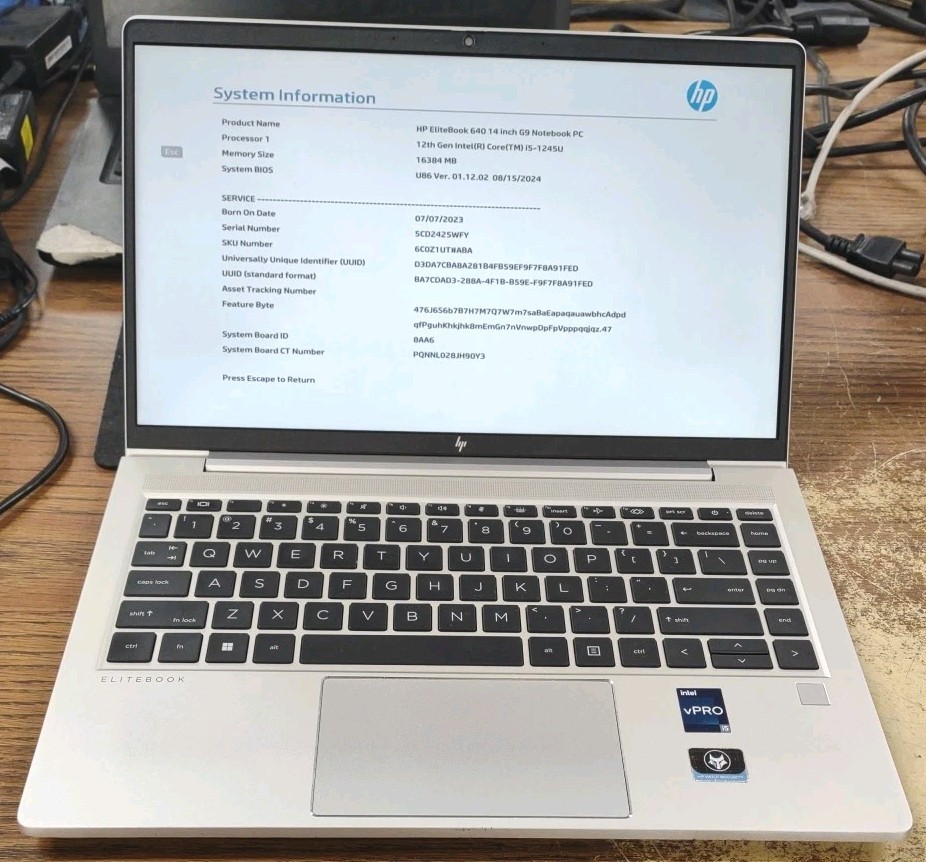 HP EliteBook 640 14 inch G9 Notebook PC, 14-Inch Laptop, with 12th Gen Core i5-1245U, 256 GB nvme