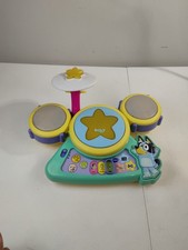Vtech Bluey Musical Instrument Toy Drum Set Lights Sounds Works No Sticks