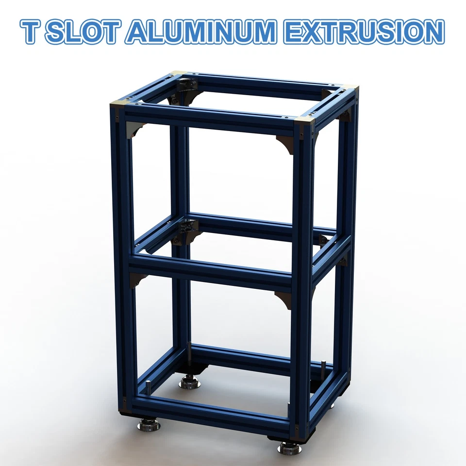 4PCS T Slot 3030 Aluminum Extrusion 500mm European Standard Rail Profile Silver — 第 4/4 张图片