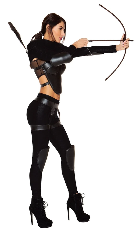 Disfraz de mujer guerrera cazadora para adulto disfraces históricos para mujer  Foto 3 de 3