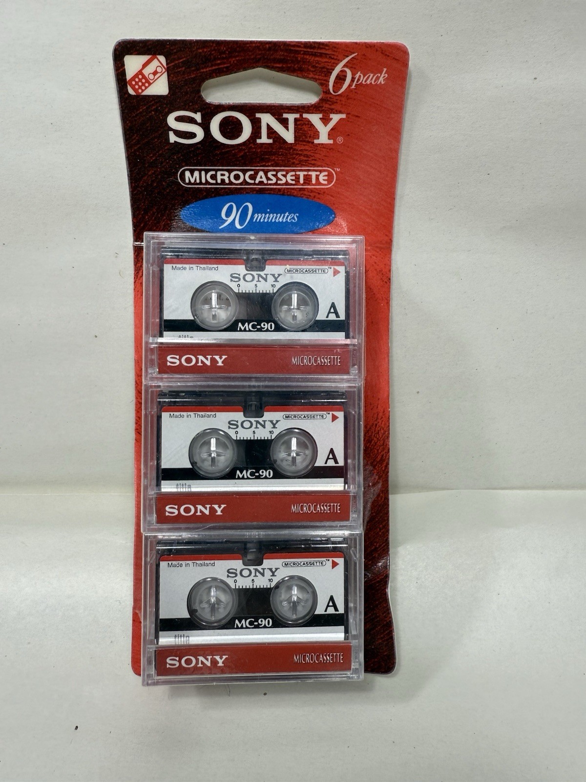 Sony MC-90 Microcassette Audio Tapes (Pack of  4)