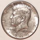 1964-D Kennedy Half Dollar - Extra Fine - #3855K50