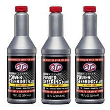 STP POWER STEERING FLUID & Stop Leaking, 12 Fl.oz, 3 Packs
