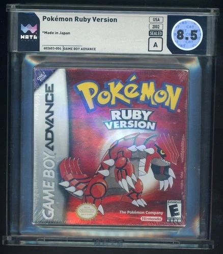 Pokemon Ruby Nintendo Game Boy Advance Sealed WATA 8.5 A