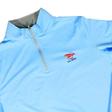 Peter Millar LACC 123rd US Open 1/4 Zip Blue Performance Pull Over Medium