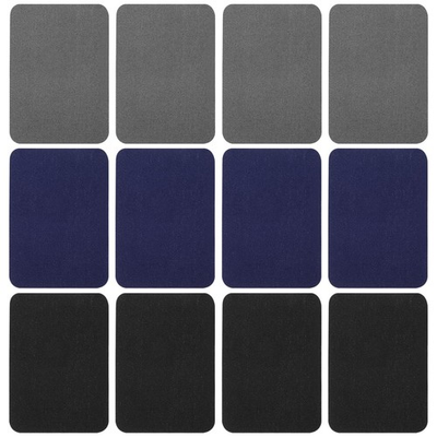 #ad 12Pcs Fabric Repair Patches 4 x 3 Inches Cotton Iron on Patches for Clothing... $9.26
