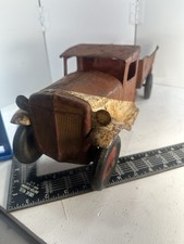 Vintage Buddy L Pressed Steel Dump Truck Original 10  Toy c1930 Patina