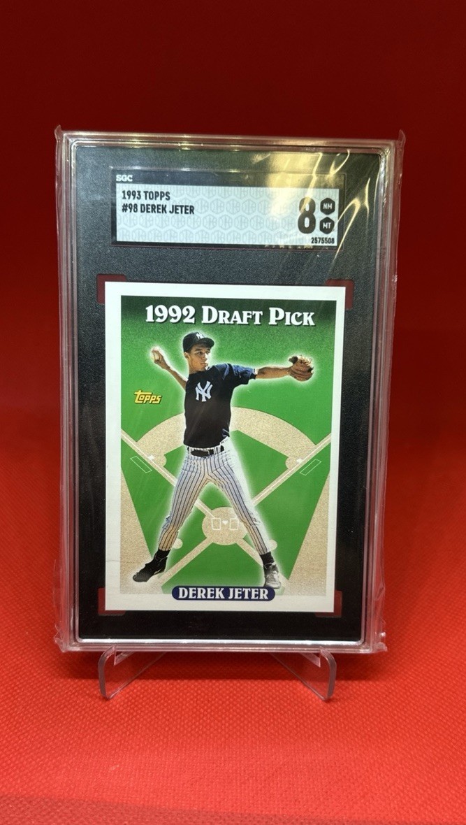 1993 Topps 1992 Draft Pick Gold Derek Jeter SGC 8