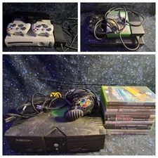 Xbox original, xbox 360, xbox one - generation bundle w/games cords &...