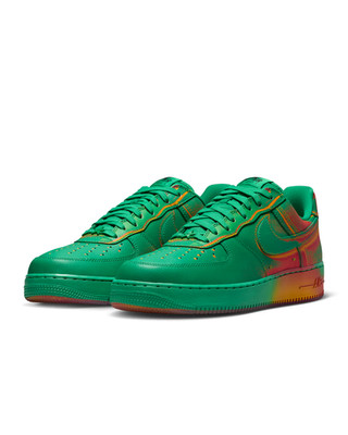 IB6834-300 Nike Air Force 1 Low Stadium Green Laser Orange (Herren)