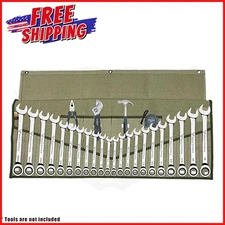 WRENCH TOOLS STORAGE ORGANIZER POUCHES Roll 26 Pocket Mechanics Wrap Pouch Bags