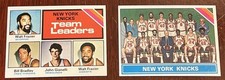 1975 Topps Basketball New York Knicks - Team Card & Leaders NM+