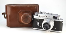 CLAD SOVIET USSR "ZORKI 4 " RF CAMERA  INDUSTAR-50 LENS 2 