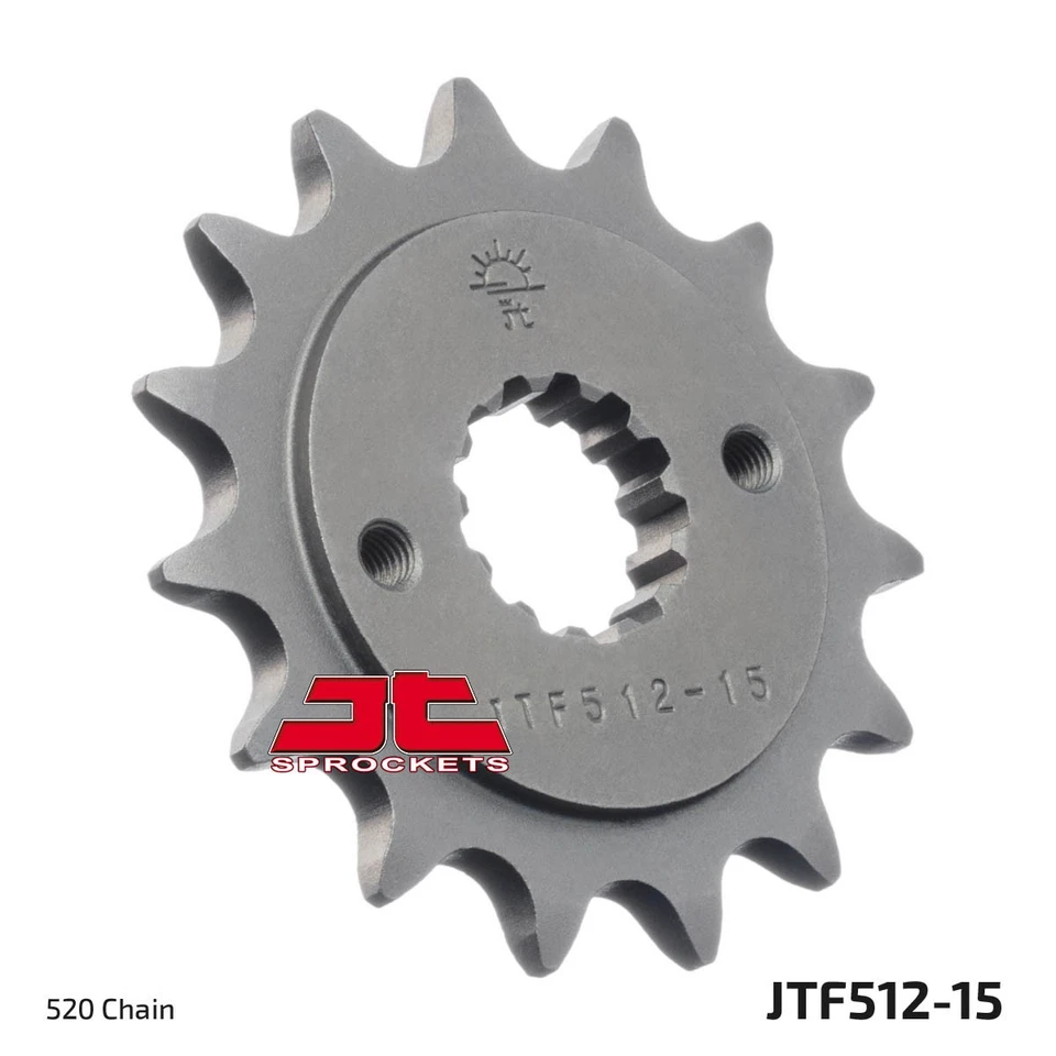 Piñón contraeje delantero de acero - 15 dientes 520 JT JTF512.15 Foto 2 de 4