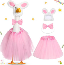 3Pcs St. Patrick'S Porch Goose Outfits for 23" Lawn Goose Statue Clothes Easter