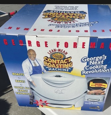 George Foreman GV5 Lean Mean Contact Roasting Machine Roaster Brand New!