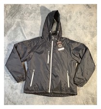 Little Donkey Andy Men's Hooded Jacket Black Thermal Reflective Size L NWT