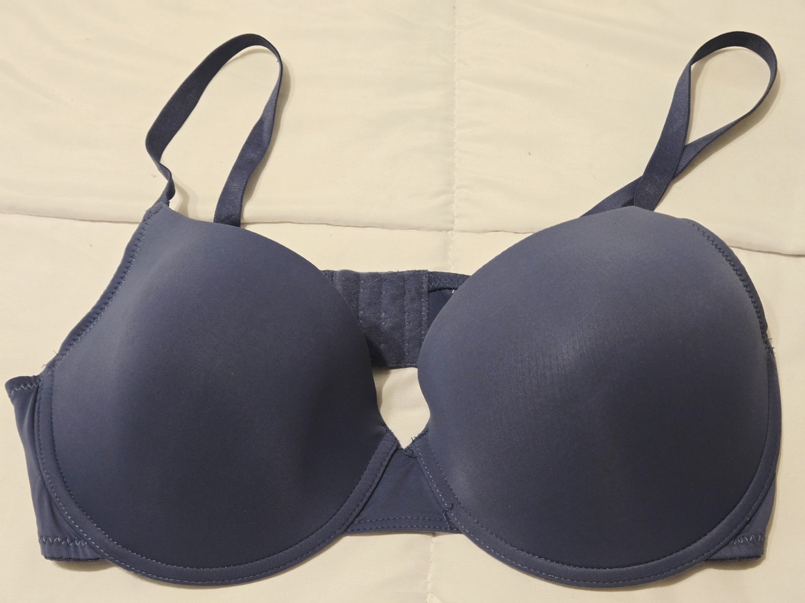 Roxy Standard Blue Solid Beach Classics Underwire… - image 1