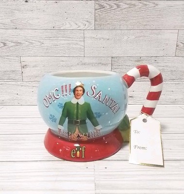 Buddy The Elf Christmas Coffee Mug Ceramic 20oz OMG Santa Candy Cane NWT