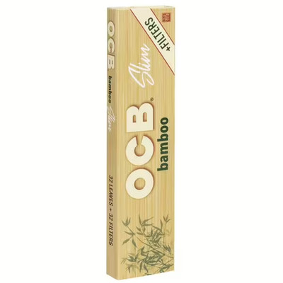 OCB Bamboo King Size Slim Papers mit Filter-Tips   Umweltfreundlich & Dünn