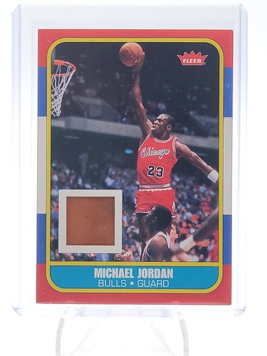 MICHAEL JORDAN 2007-08 NBA FLEER 1986 DESIGN GAME-USED PATCH #M477X BULLS Q7857