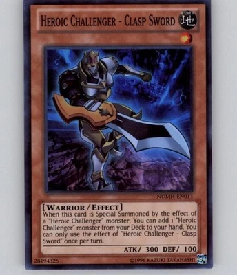Heroic Challenger - Clasp Sword (NUMH-EN011, Super Rare) Number Hunters - Photo 1/2