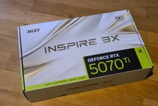 **BOITE SEULE** MSI RTX 5070 TI Inspire 3X