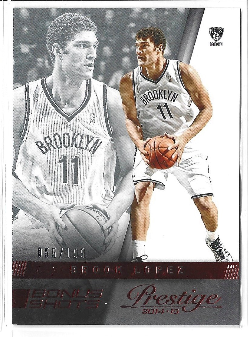 Brook Lopez 2014-15 Prestige Bonus Shots Red #/199