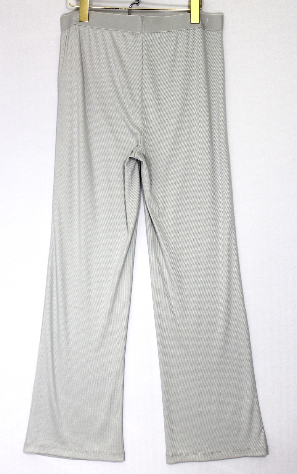 GAP BODY Women's Rib Pajama Pants Size Large Quiet Gray Retail $49.95