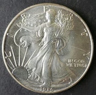 1986 $1 American Silver Eagle Dollar