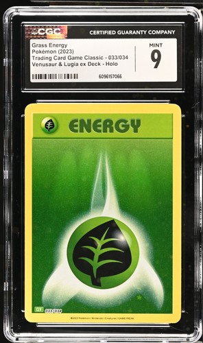Pokémon TCG - CGC 9: Grass Energy #033/034 TCG Classic Venusaur & Lugia ex Deck