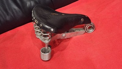 Lepper Primus Ledersattel Fahrradsattel Retro Echtleder Made in Holland