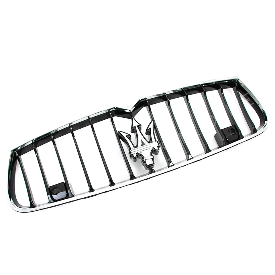For Maserati Ghibli 2014-2017 S SQ4 Chrome Black Front Bumper Grille 670010764 - Image 3 of 4