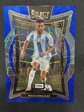 2024-25 Panini Select Fifa - Terrace Nico Gonzalez #58 Blue Lazer Prizm