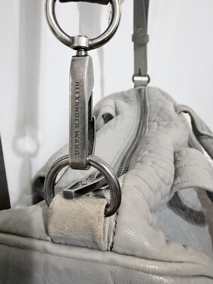 Alexander Wang Rocco Dumbo Bag Purse Mercury Studded Bottom