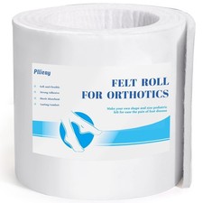 Adhesive Felt Premium Grade, Orthopedic Felt Roll 1/4" X 6" X 2.5Yd. Quality Woo