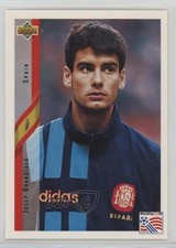 Stickers Panini Coupe Du Monde 1994 - Équipe D'Espagne (Pep Guardiola) - Collection Originale